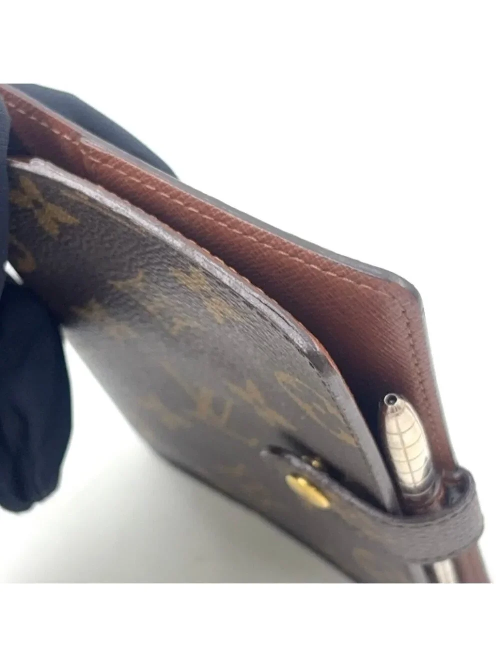 Louis Vuitton Agenda PM Brown Notebook Cover Gold
